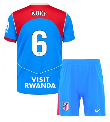 Atletico Madrid Koke #6 Replika Tredje Tröja Barn 2025-26 Kortärmad (+ Korta byxor)